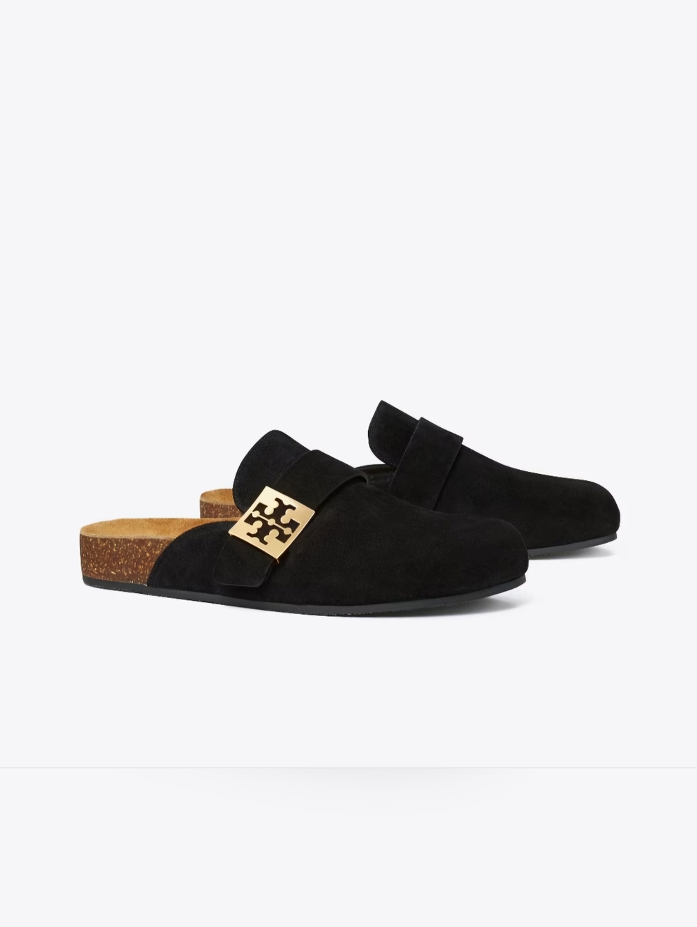 NWOT Tory Burch Mellow Mules in the color "Perfect Black".  size 9 Like new